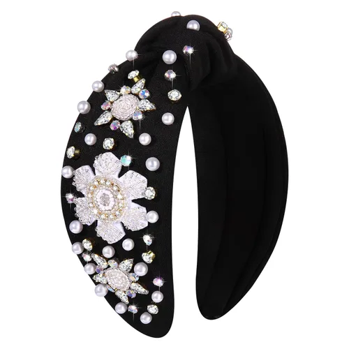 Miniatura 26 de mokkia Diadema de Navidad para Mujeres Accesorios de Navidad Lazo de Navidad Reno Copo de Nieve Diadema Rojo Verde Joyería con Perlas y Pedrería