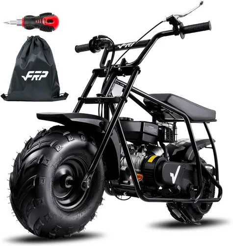 Miniatura 8 de FRP Mini Dirt Bike GMB100 Basic, nueva mini bicicleta de gasolina de 99 CC de 4 tiempos, 3 HP, todoterreno para adolescentes/adultos, sendero
