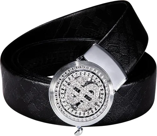 Miniatura 2 de Dubulle Cinturón de trinquete para hombre diseño de moda casual hebilla automática correa de cinturón de golf fácil de usar cortable