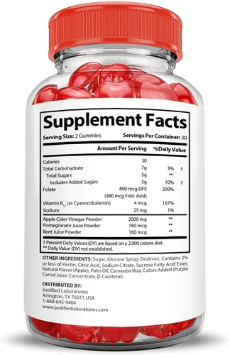 Miniatura 2 de Justified Laboratories Ignite Keto ACV Gummies Extreme 2000 mg Advanced Ignite Keto Gummies Vinagre de sidra de manzana formulado con jugo