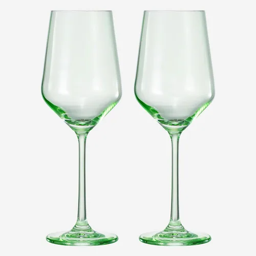 Miniatura 11 de Khen Copas de vino de cristal de colores, juego de 2, vasos de tallo grande de 12 onzas, ideales para todas las ocasiones y celebraciones Arándano