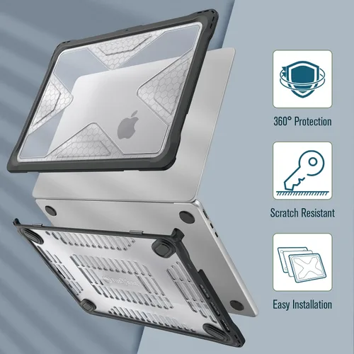 Miniatura 3 de Fintie Funda para MacBook Air de 13.6 pulgadas A3449 A3240 A3113 A2681 (versión 2022 2023 2024 2025 2026) – Carcasa rígida resistente para MacBook