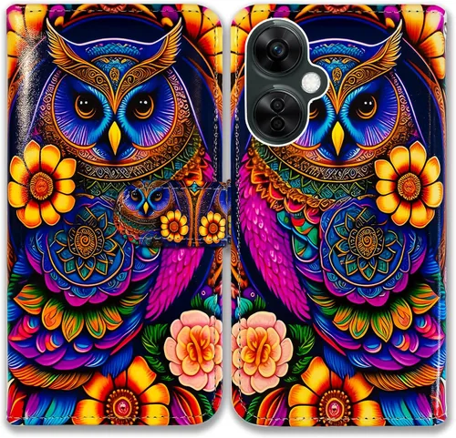 Miniatura 12 de Bcov Funda para Oneplus Nord N30 5G, diseño de pájaro negro y verde con tapa para teléfono con ranura para tarjeta y soporte para OnePlus Nord N30 5G