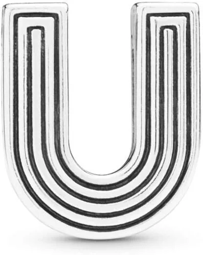 Miniatura 2 de PANDORA REFLEXIONS - Dije de plata de ley 925 con inicial de letra, Metal