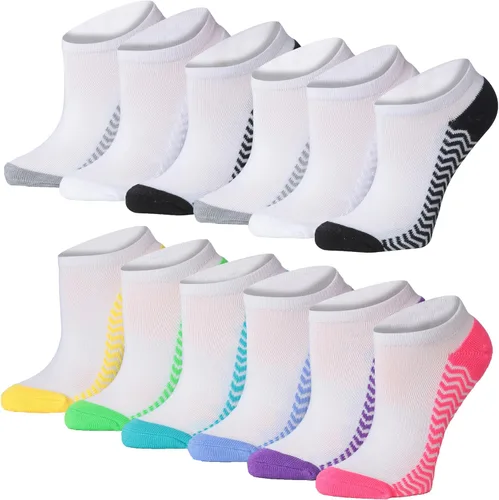 Miniatura 55 de Tipi Toe Women’s 12 Pack Cushioned Low Cut Socks – Breathable, Moisture-Wicking Athletic Comfort for Running & Daily Wear