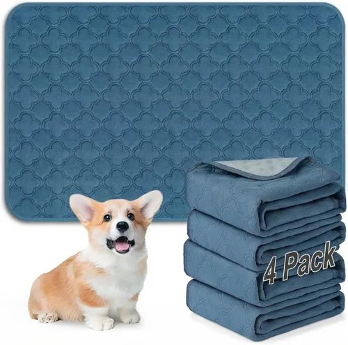 Miniatura 31 de FunFurry Forro lavable para jaula de conejillo de indias, paquete de 4 almohadillas reutilizables y lavables, ropa de cama impermeable