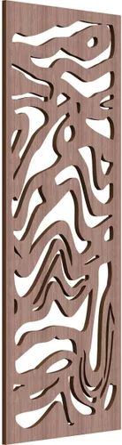 Miniatura 40 de 9 3/8"W x 24 3/8"H x 1/4"T Northfield Decorativos Paneles de Pared de Madera Calado, Abedul