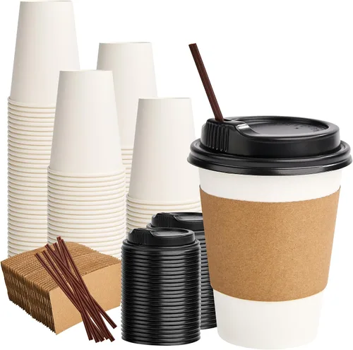 Miniatura 19 de RACETOP Paquete de 300 tazas de café de papel de 3 onzas para baño, vasos desechables para enjuague bucal, vasos de papel pequeños para fiestas