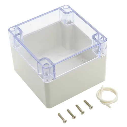 Miniatura 13 de LeMotech Caja de conexiones de plástico ABS a prueba de polvo, impermeable, IP65, caja de recinto eléctrico universal para proyectos, color gris