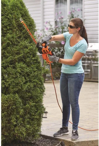 Miniatura 6 de BLACK+DECKER Cortasetos, hoja de doble acción, 16 pulgadas (BEHTS125)