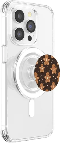 Miniatura 3 de Coockie de pan de jengibre navideño: PopSockets MagSafe PopGrip con temática navideña para iPhone