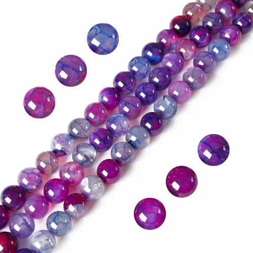 Miniatura 38 de 100 cuentas de piedras preciosas de jade rosa y amarillo de 8 mm, cuentas naturales, cuentas sueltas redondas para hacer joyas Jade rosa amarillo