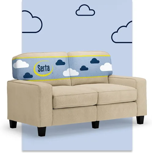 Miniatura 16 de Serta Palisades Sofás Tapizados para Sala, Sofá de Diseño Moderno, Tela, Beige