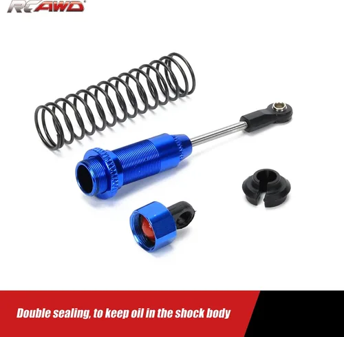 Miniatura 2 de RCAWD Amortiguador para mejoras LAEGENDARY 1/10, piezas de aluminio de 3.150 in, amortiguador de choques RC delantero y trasero, 6 unidades, azul