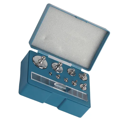 Miniatura 8 de Juego de pesas a escala para calibración de joyas, de precisión 17x 211.1g 10 mg a 100 g, de bolsillo