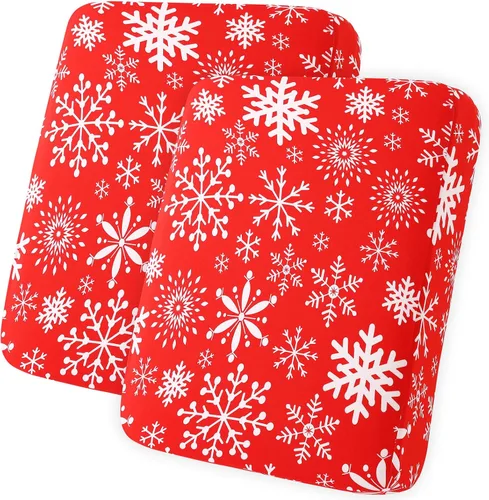 Miniatura 113 de hyha Fundas de cojín de sofá estampadas, fundas de sofá florales lavables para sofás con 2 cojines, fundas de cojín elásticas con patrón para Azul