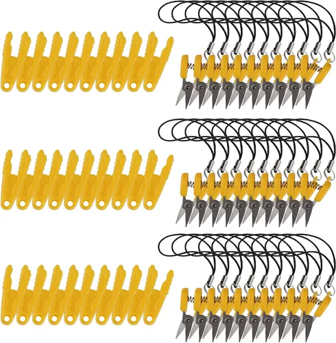 Miniatura 16 de JubileeYarn Itty Bitty Snippy - Tijeras de llavero portátiles compatibles con la TSA, color blanco, 1 par