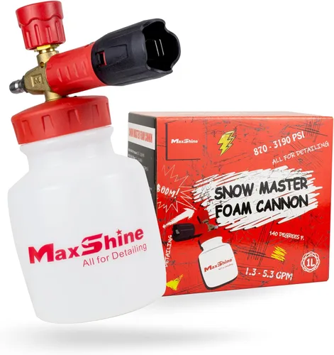 Miniatura 8 de Maxshine Pistola de lavado a presión corta Pro – Pistola de lavado eléctrico de 5000 PSI con bloqueo automático de conexión rápida de 1/4 pulgadas