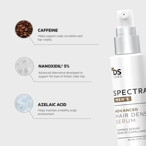 Miniatura 7 de DS Labs Spectral Suero para la Densidad Capilar Masculina (anteriormente Spectral.DNC-N), 60mL - Tratamiento Ligero de Uso Diario para un Cabello
