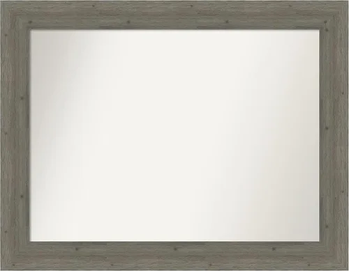 Miniatura 34 de Amanti Art Espejo de baño gris para sobre el fregadero, 27 x 27 pulgadas, espejo de tocador cuadrado gris, marco de madera rústica de campo medio