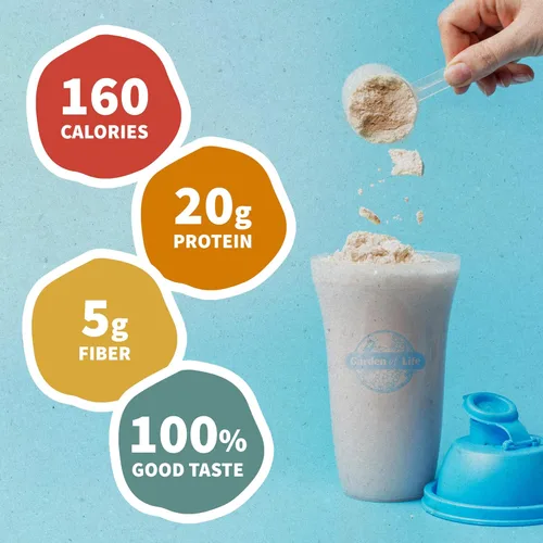 Miniatura 3 de Garden of Life Proteína vegetal cremosa + leche de avena en polvo + proteína vegana sabor vainilla en polvo – a base de plantas, prebióticos
