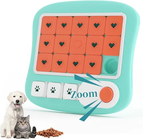 Miniatura 11 de FOXMM Juguetes interactivos de rompecabezas de golosinas para perros para entrenamiento de QI y estimulación mental, divertido alimentador lento
