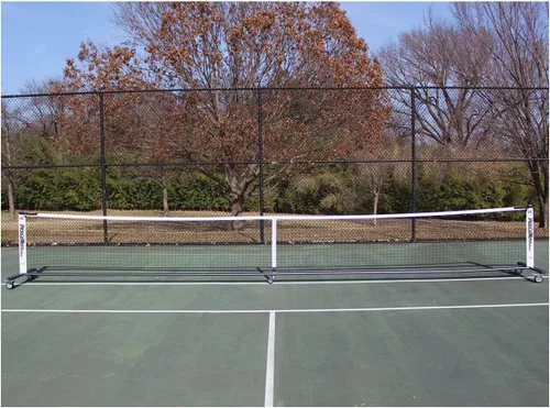 Oncourt Offcourt PickleNet Deluxe TAPND - Sistema de red de pickleball con ruedas de bloqueo de tubos ovalados de 22 x 34 pulgadas