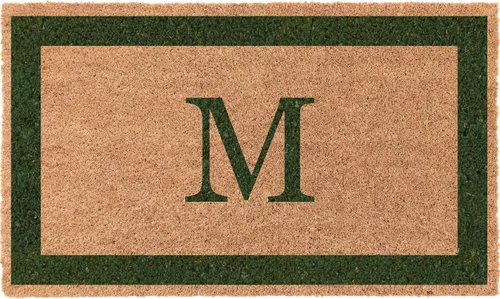 Miniatura 10 de COCO MATS 'N MORE Tapete personalizado de fibra de coco para puerta delantera, tapete de bienvenida con monograma para entrada al hogar, tapete