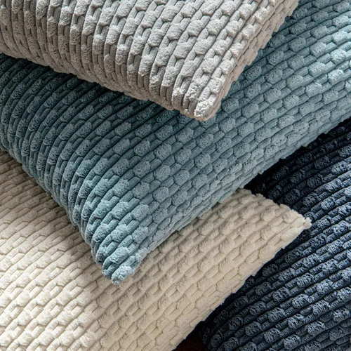 Miniatura 5 de MIULEE - Paquete de 2 fundas de cojín decorativas, modernas y boho, de terciopelo, con textura a rayas, para sofá, cama, sala de estar, decoración