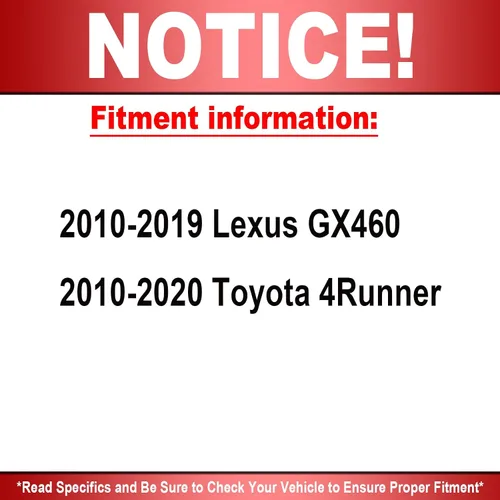 Miniatura 3 de Motorbymotor Kit de frenos delanteros de 13.307 in, rotores y pastillas de cerámica para Toyota 4Runner 2010-2020, Lexus GX460 2010-2019 rotor