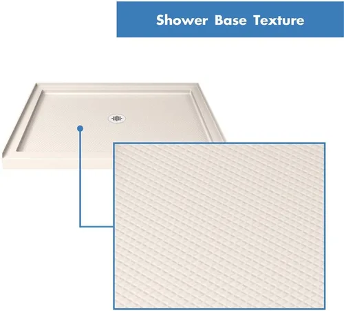 Miniatura 4 de DreamLine SlimLine 42 pulg. P x 42 pulg. A x 2 3/4 pulg. Al Base de Ducha de Umbral Único con Drenaje Central en Color Galleta, DLT-1142420-22