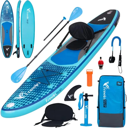 Miniatura 9 de Freein SUP Inflatable Stand Up Paddle Board with Kayak Seat,Paddle Boards for Adults 10'/10'6”/11', Accessories sup Pump Adaptor,sup Kayak Paddle