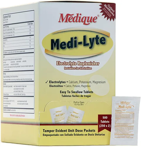 Miniatura 8 de Medique 03033 Medi-Lyte Tabletas de Electrolitos con Cloruro de Potasio para Calambres, 100 Tabletas