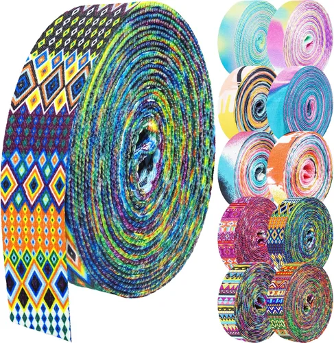 Miniatura 53 de 1.5 pulgadas Correa de nailon con patrón, correas de cinturón de nailon, correas para bolso, correas para mochila, cinturón de nailon