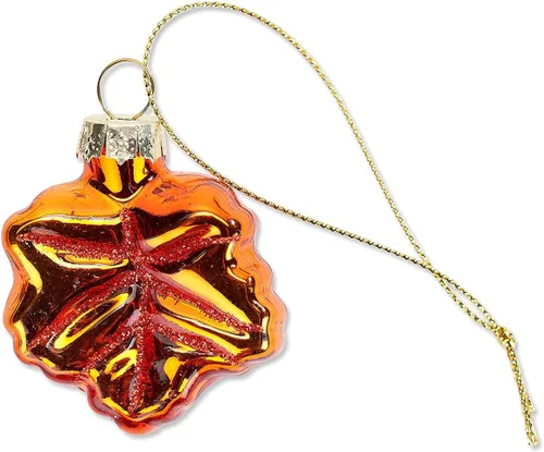 Miniatura 3 de Lillian Vernon Adornos de cristal de otoño de bellotas y hongos, juego de 12, mini árbol para decoración del hogar para otoño, Acción de Gracias