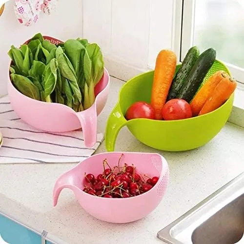 Miniatura 5 de Filtro de lavado de arroz, colador, colador, colador, fruta, verduras, cuenco, escurridor, herramientas de limpieza, kit de cocina para el hogar