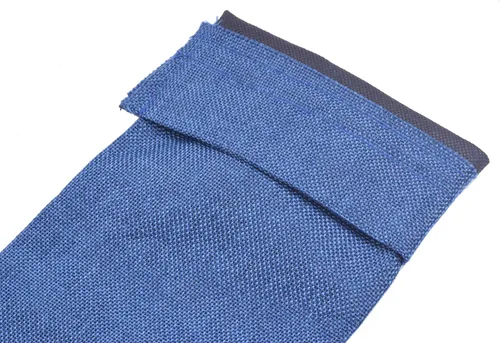 Miniatura 3 de 10 bolsas de vino de arpillera azul marino, 5.9 inx13.8 in/6.0"x14.0'' con cordón y forro para botellas de vino, bolsas de arpillera para botellas