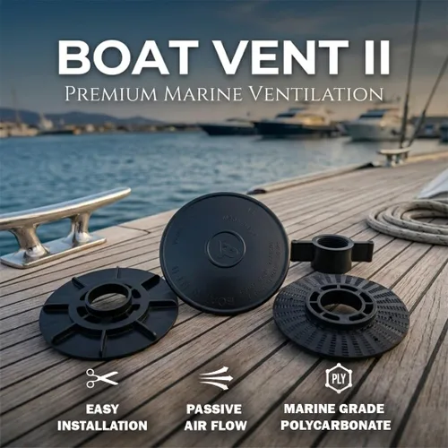 Miniatura 4 de Ventilación de Barco II - Negro - 4.5" An x 4.5" Pr x 2.5" Al - Instalación Rápida y Fácil