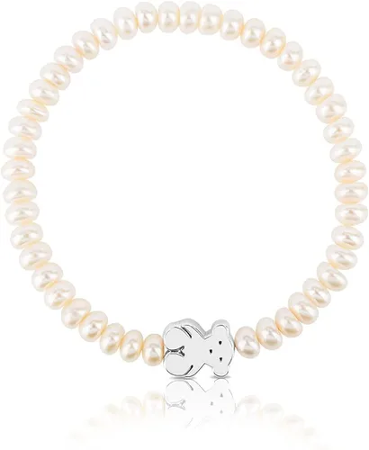 Miniatura 4 de TOUS Elastic Bracelet for Women with Cultured Freshwater Pearls.