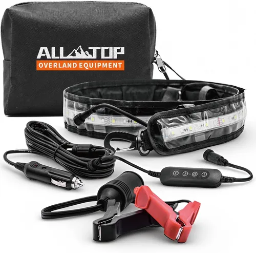 ALL-TOP Tira flexible de luz LED regulable IP68 con chaqueta de montaje – 1300 lúmenes – IP68 de doble protección resistente al agua perfecta para