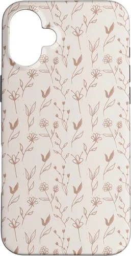 Miniatura 22 de Beige Tan Wildflower Floral Minimal Flower Boho Case for iPhone 17