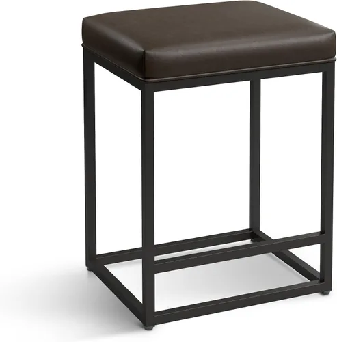 Miniatura 14 de ALPHA HOME Taburetes de bar de 24 pulgadas de altura de mostrador, taburetes de bar tapizados para isla de cocina, taburetes de mostrador con cojín