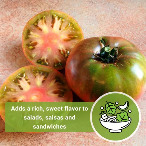 Miniatura 5 de Sow Right Seeds - Semillas de tomate verde Cherokee para plantar - Paquete de reliquia sin OMG con instrucciones para plantar un huerto casero