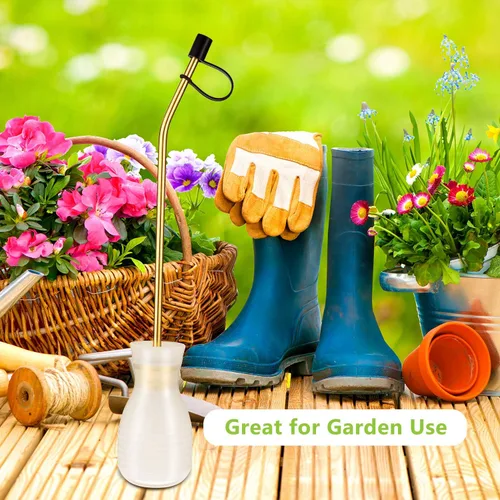 Miniatura 6 de Boao Aplicador de herbicida de polvo con tubo de cobre largo aplicador de rociador de jardín para jardinería orgánica, suministros agrícolas