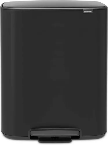 Miniatura 18 de Brabantia Bo Bote de Basura con Pedal Step-On - Cubo Interior de 16 Galones (Gris Concreto Mineral) Bote de Basura para Desechos/Reciclaje, Mineral