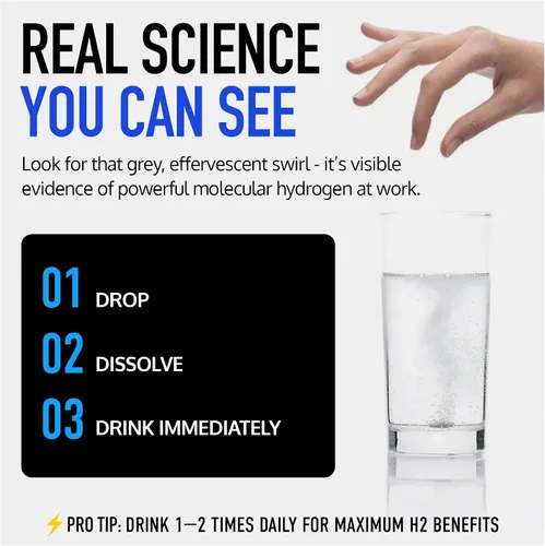 Miniatura 8 de DRINK HRW Harmony+ - Tabletas de agua de hidrógeno molecular, fórmula profesional de rejuvenecimiento completo H2 de 12.4 ppm + inmunoLP20