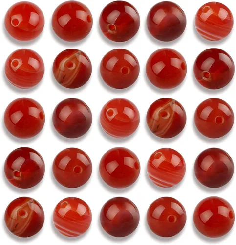 Miniatura 19 de 100 cuentas de jade birmano liso natural de 0.236 pulgadas (0.236 in), cuentas redondas sueltas de piedras preciosas para fabricación de joyas