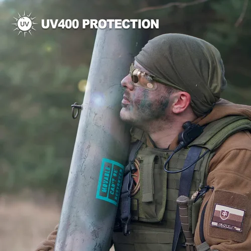 Miniatura 5 de Xaegistac Gafas de disparo con estuche Gafas de seguridad antivaho para cazadores para adultos Lente transparente-marco verde
