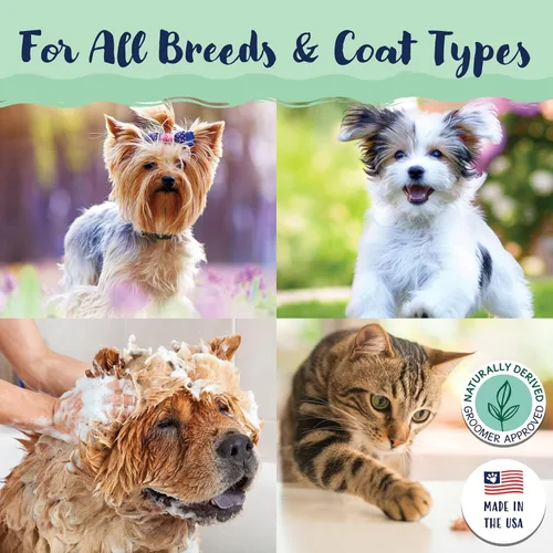 Miniatura 6 de Bobbi Panter Champú para perros para aliviar la picazón de árbol de té, lavanda y linaza, fórmula natural calmante para piel irritada e irritada
