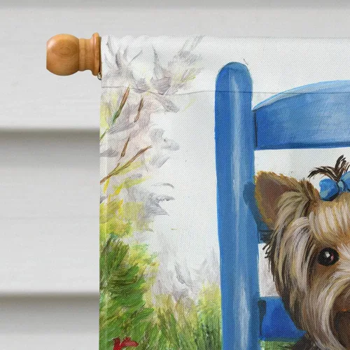 Miniatura 54 de Caroline's Treasures PPP3090GF - Bandera decorativa para jardín de bulldog inglés y otoño, para exteriores, patio, flores, tamaño de jardín